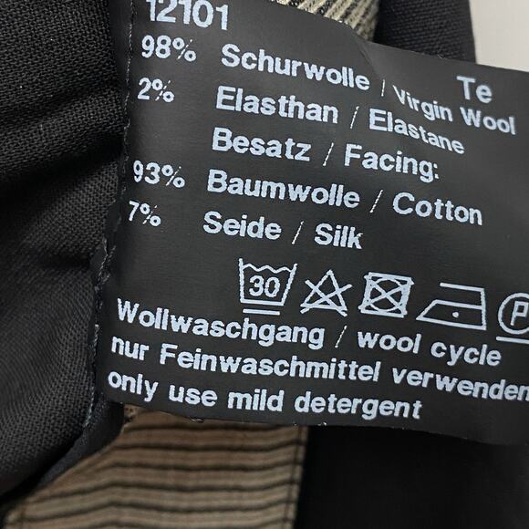 Annette Gortz Women's EUR 38 US 4 Wool‎ Blend Slacks Trousers Black Dress Pants - Picture 6 of 9